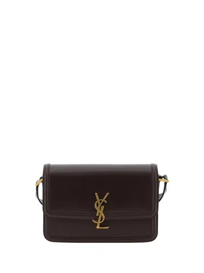 Saint Laurent Solferino Shoulder Bag In Dark Sweet Choco