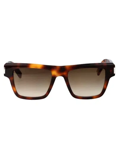 Saint Laurent Sunglasses In 020 Havana Havana Brown