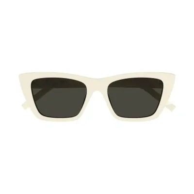 Saint Laurent Sunglasses In Avorio/grigio