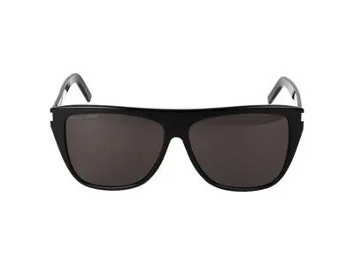 Saint Laurent Sunglasses In Black Black Grey