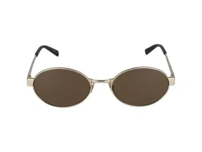 Saint Laurent Sunglasses In Gold Gold Brown