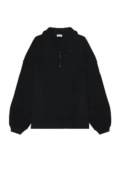 Saint Laurent Sweat Col Montant De In Noir