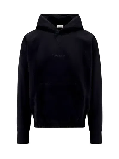 Saint Laurent Sweatshirt In Black