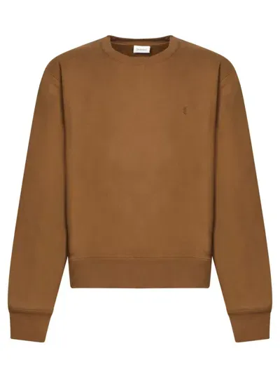 Saint Laurent Sweatshirts In Beige