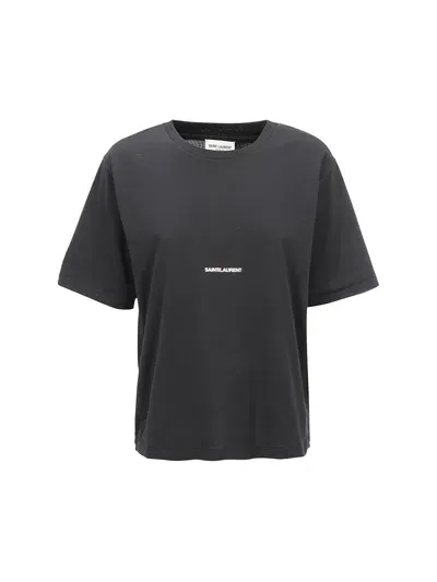 Saint Laurent T-shirt In Black