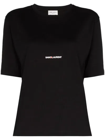 Saint Laurent T-shirts And Polos In Black