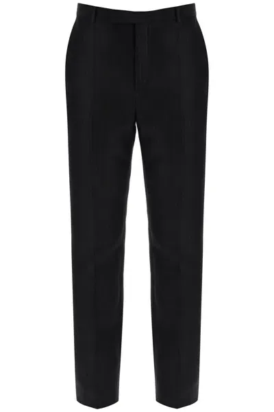 Saint Laurent Tailored Pinstripe In Black