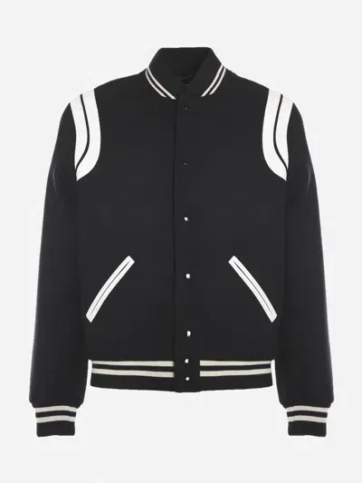 Saint Laurent Teddy Jacket In Black