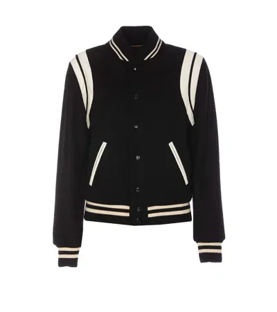 Saint Laurent Teddy Jacket In Black