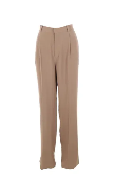 Saint Laurent Trousers In Brown