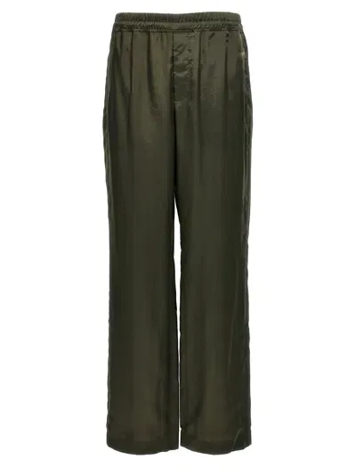 Saint Laurent Twill Pants In Green