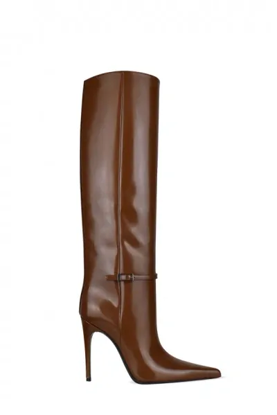 Saint Laurent Vendome Boots In Brown