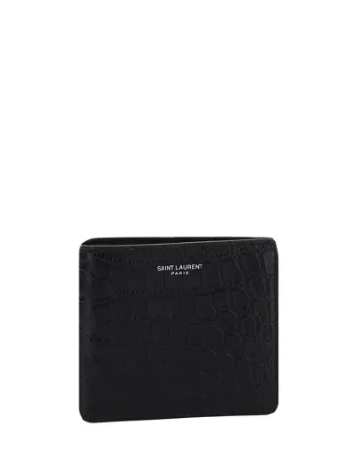 Saint Laurent Wallet In Nero