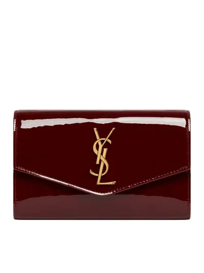 Saint Laurent Wallet On Chain In Brown