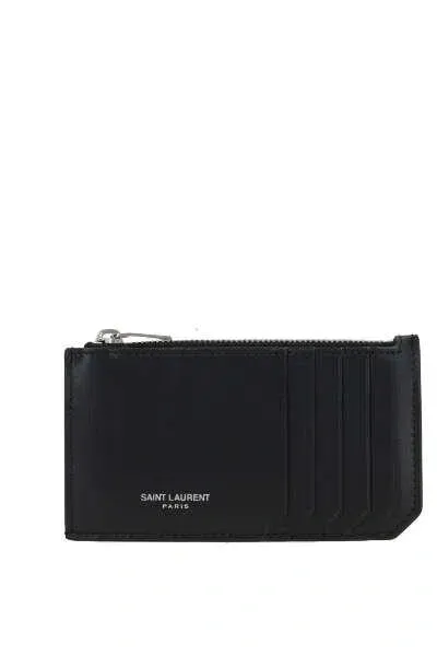 Saint Laurent Wallets In Black