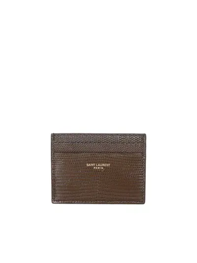 Saint Laurent Wallets In Brown