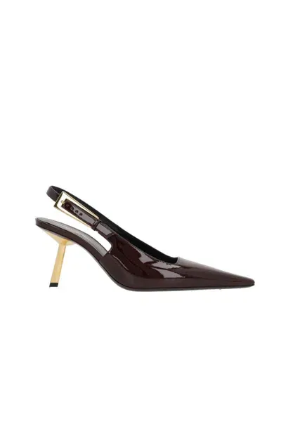 Saint Laurent With Heel In Maroon