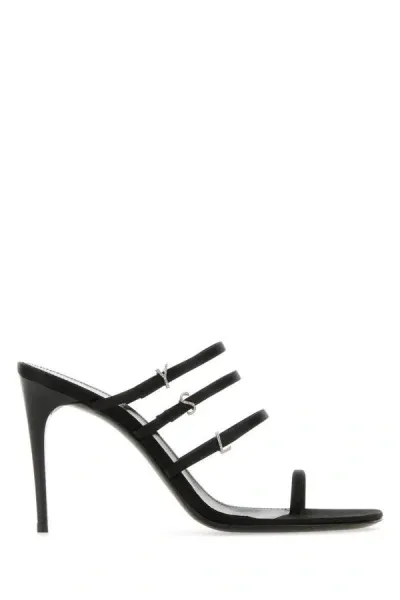 Saint Laurent Sandals In Black