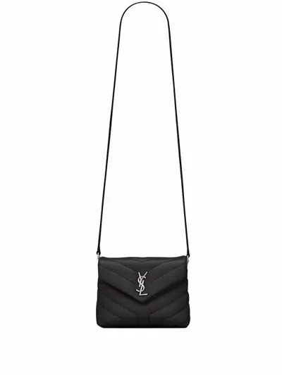 Saint Laurent Loulou Toy Crossbody Bag In Black