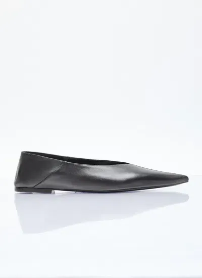 Saint Laurent Nour Slippers In Black