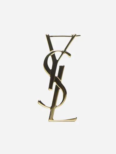 Saint Laurent Ysl Cassandre Single Earring In Oro