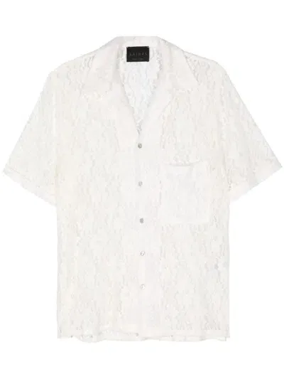 Saints Studio Lace Shirt In Neutrals