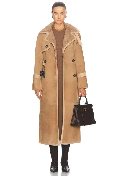 Saks Potts Alexa Coat In Tan