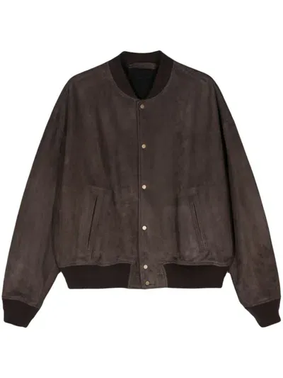 Salvatore Santoro Logo-plaque Jacket In Brown