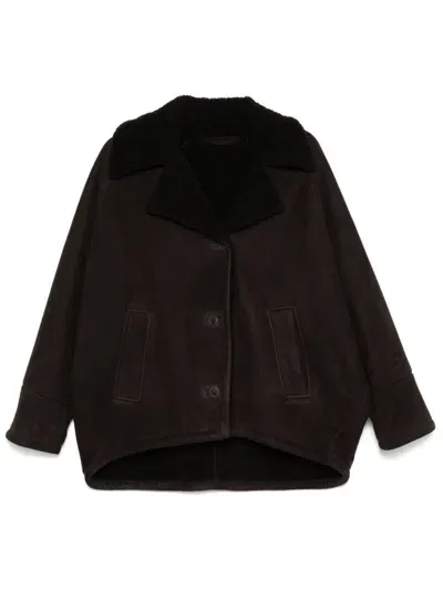 Salvatore Santoro Suede Jacket In Brown