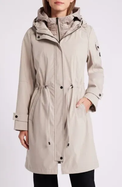 Sam Edelman Hooded Longline Parka In White