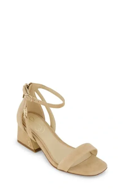 Sam Edelman Kids' Little And Big Girls Delaney Dezi Ankle Strap Dress Heel In Nude