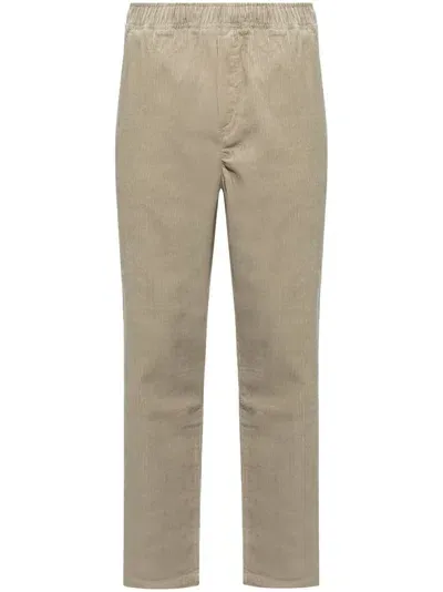 Samsoe & Samsoe Corduroy Straight Trousers In Green