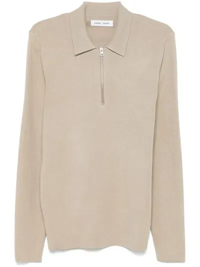 Samsoe & Samsoe Guna Polo Shirt In Neutrals