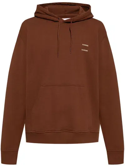 Samsoe & Samsoe Joel Hoodie In Brown