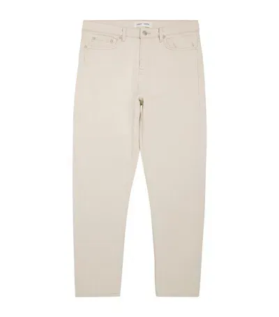 Samsoe & Samsoe Organic Cotton Sacosmo Jeans In Beige