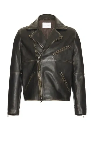 Samsoe & Samsoe Sacobain Biker Jacket In Brown