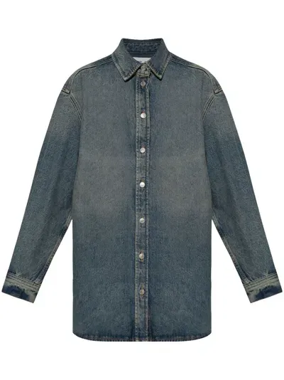 Samsoe & Samsoe Salea Denim Shirt In Blue