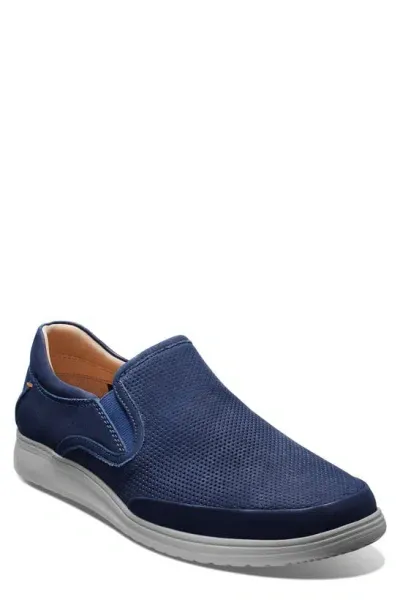 Samuel Hubbard Featherlight Olema Slip-on Sneaker In Navy Nubuck