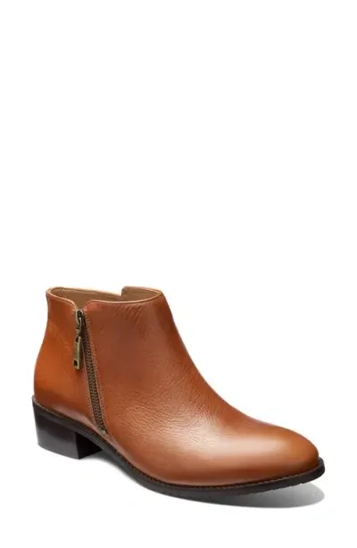 Samuel Hubbard Valencia Water Repellent Bootie In Whiskey Tan Leather