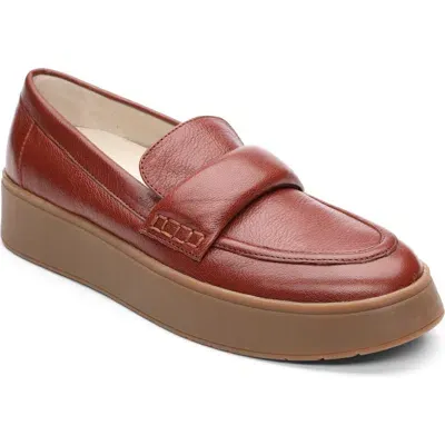 Sanctuary Peacemaker Platform Loafer In Saddle Brown