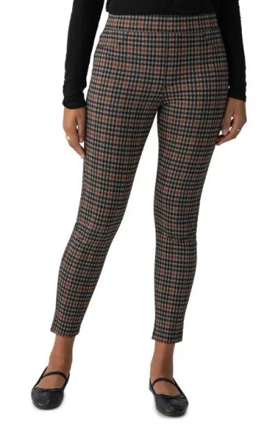 Sanctuary Runway Houndstooth Check Leggings In Multicolor