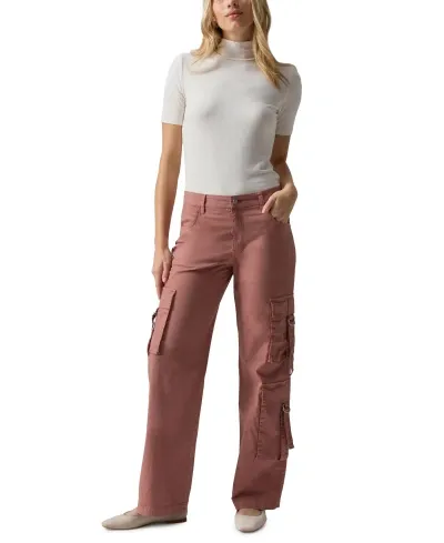 Sanctuary Women's Y2k Strappy Cargo Pants In Ash Rose