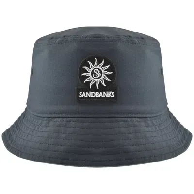 Sandbanks Badge Logo Bucket Hat Navy