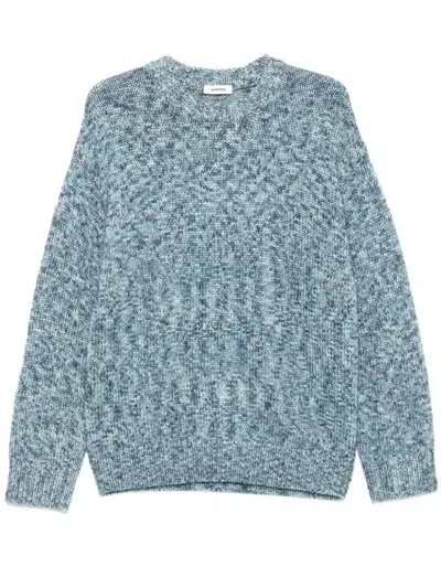 Sandro Chunky-knit Sweater In Sky Blue