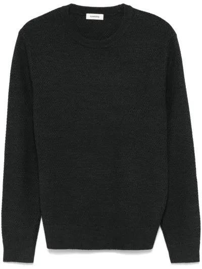 Sandro Crew-neck Sweater In Grey