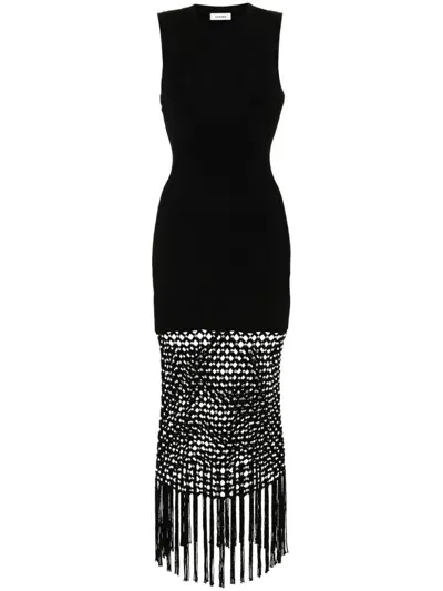 Sandro Crystal-embellished Dress In Black