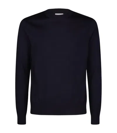 Sandro Merino Wool Sweater In Black