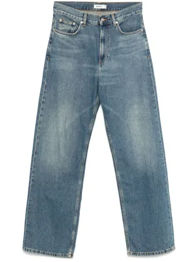 Sandro Straight-leg Jeans In Blue