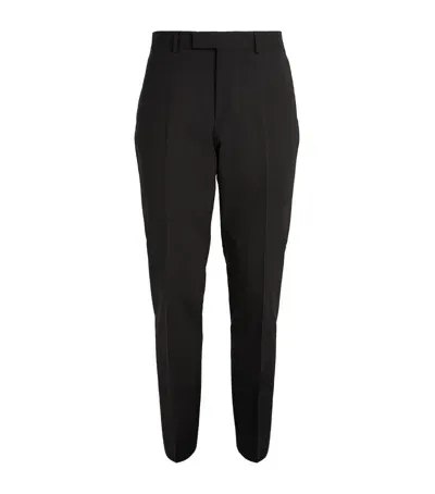 Sandro Virgin Wool Trousers In Black