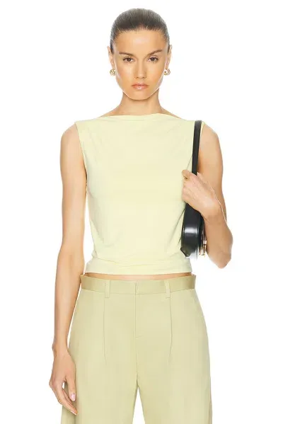 Sandy Liang Ana Tank Top In Butter